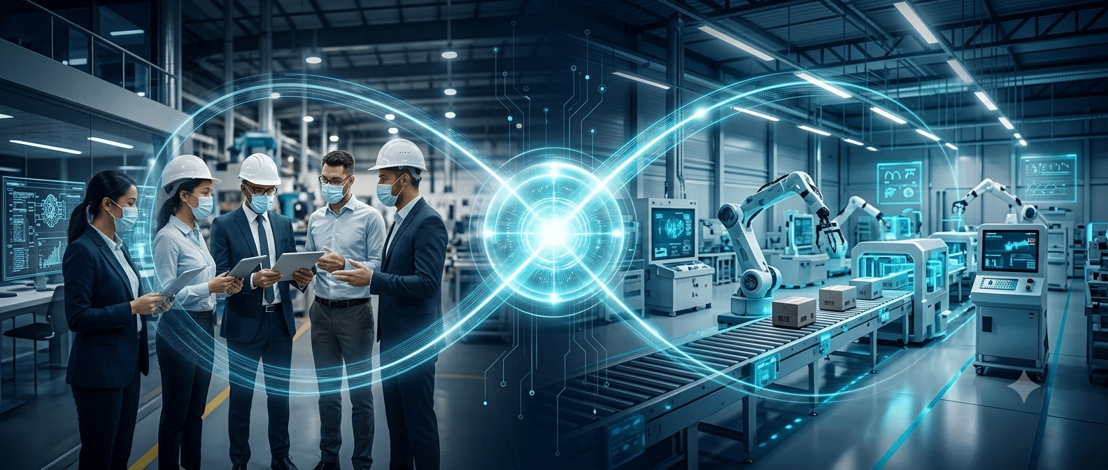 Production execution connected to the AI Operational Hub
