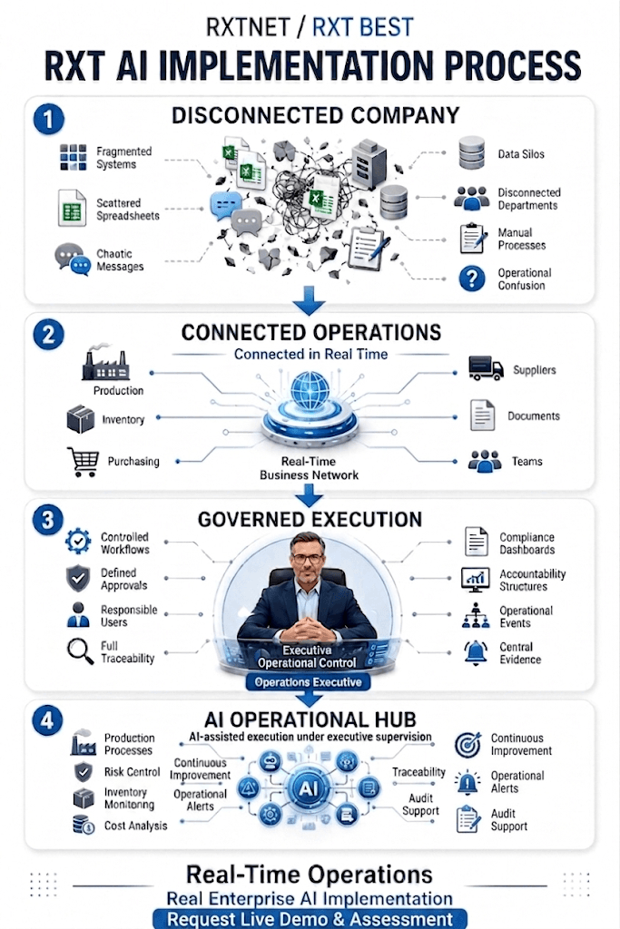 RXT AI implementation process from assessment to governed enterprise AI execution